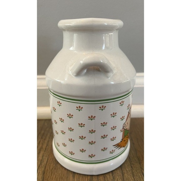 FARMHOUSE Vintage‎ Ceramic Milk Jug/Utensil Holder/Vase. Pig Piggy - Picture 4 of 6
